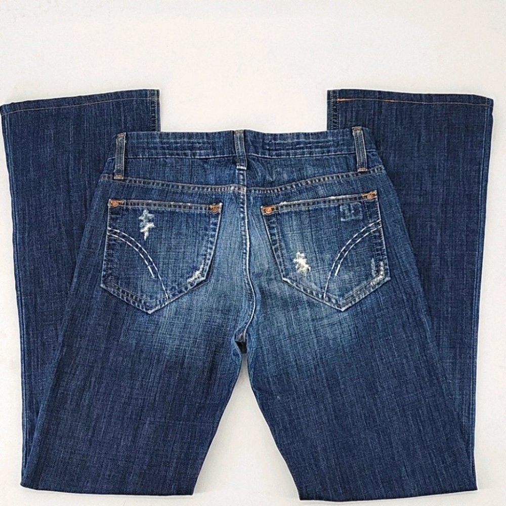 Joe's Jeans Rocker Distressed Bootcut Jeans Size 29 - Picture 5 of 14